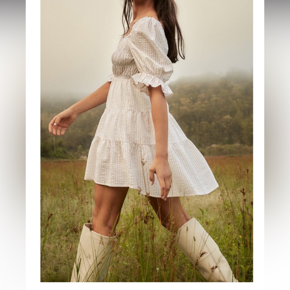 MINKPINK LUNE MINI DRESS - WHITE / BEIGE
  Regular Price $139.00(NWOT) New
